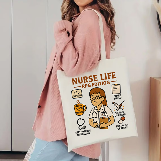 Nurse Life RPG Edition Tote Bag