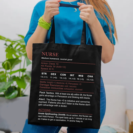 Nurse Stats Tote Bag