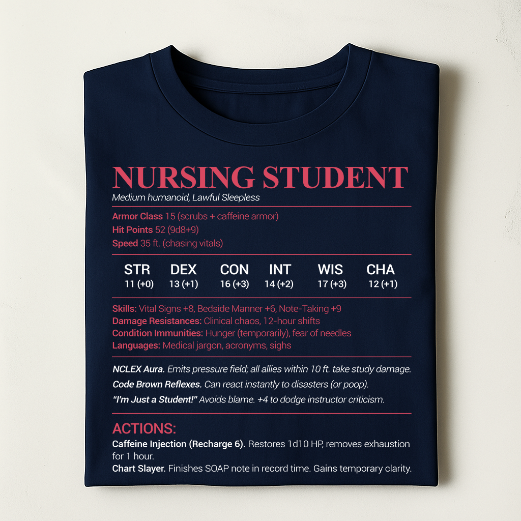 Nursing Student Classic Unisex T-Shirt