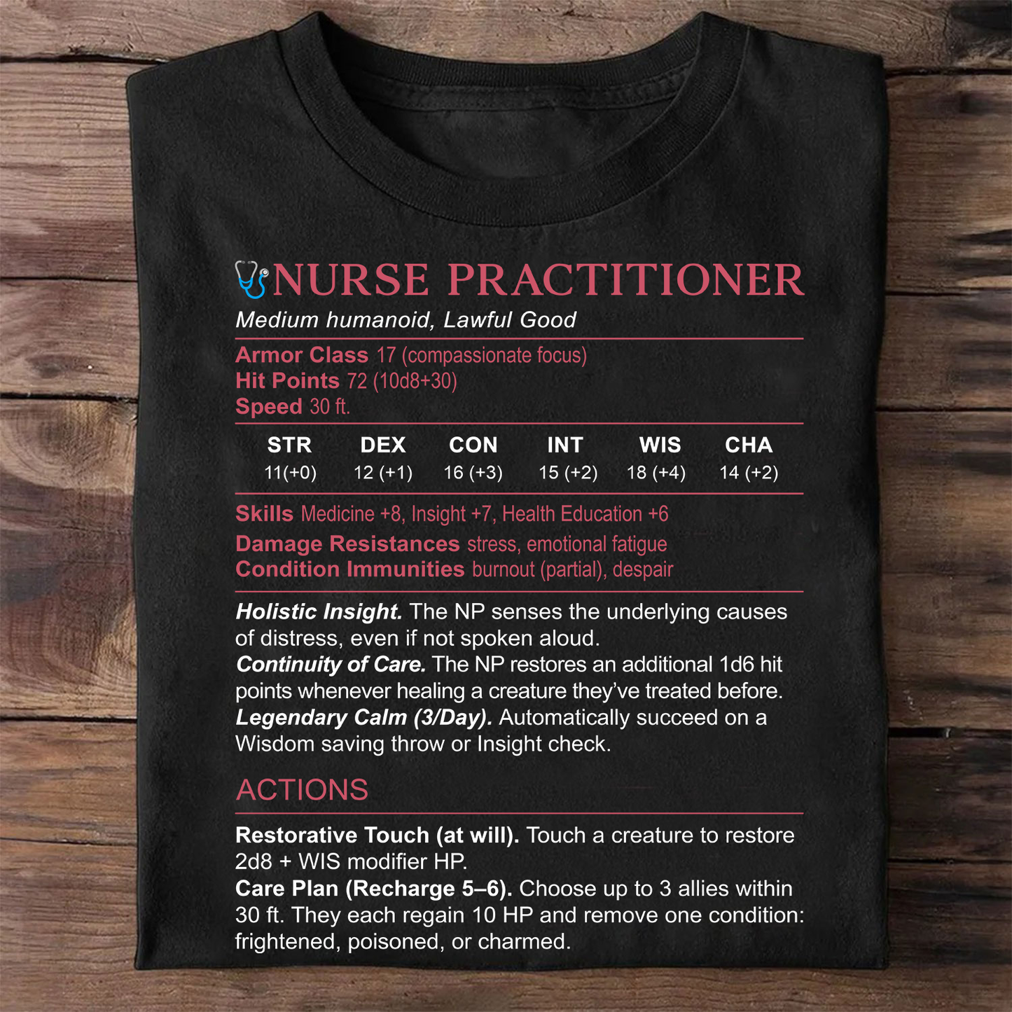 Nurse Practitioner Stats Classic Unisex T-Shirt