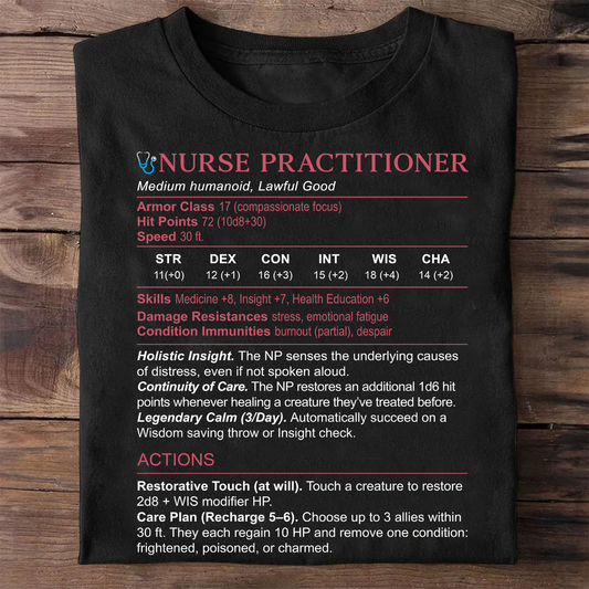 Nurse Practitioner Stats Classic Unisex T-Shirt