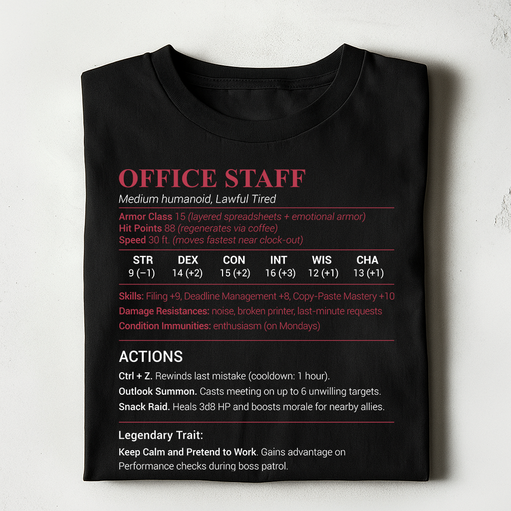 Office Staff Classic Unisex T-Shirt