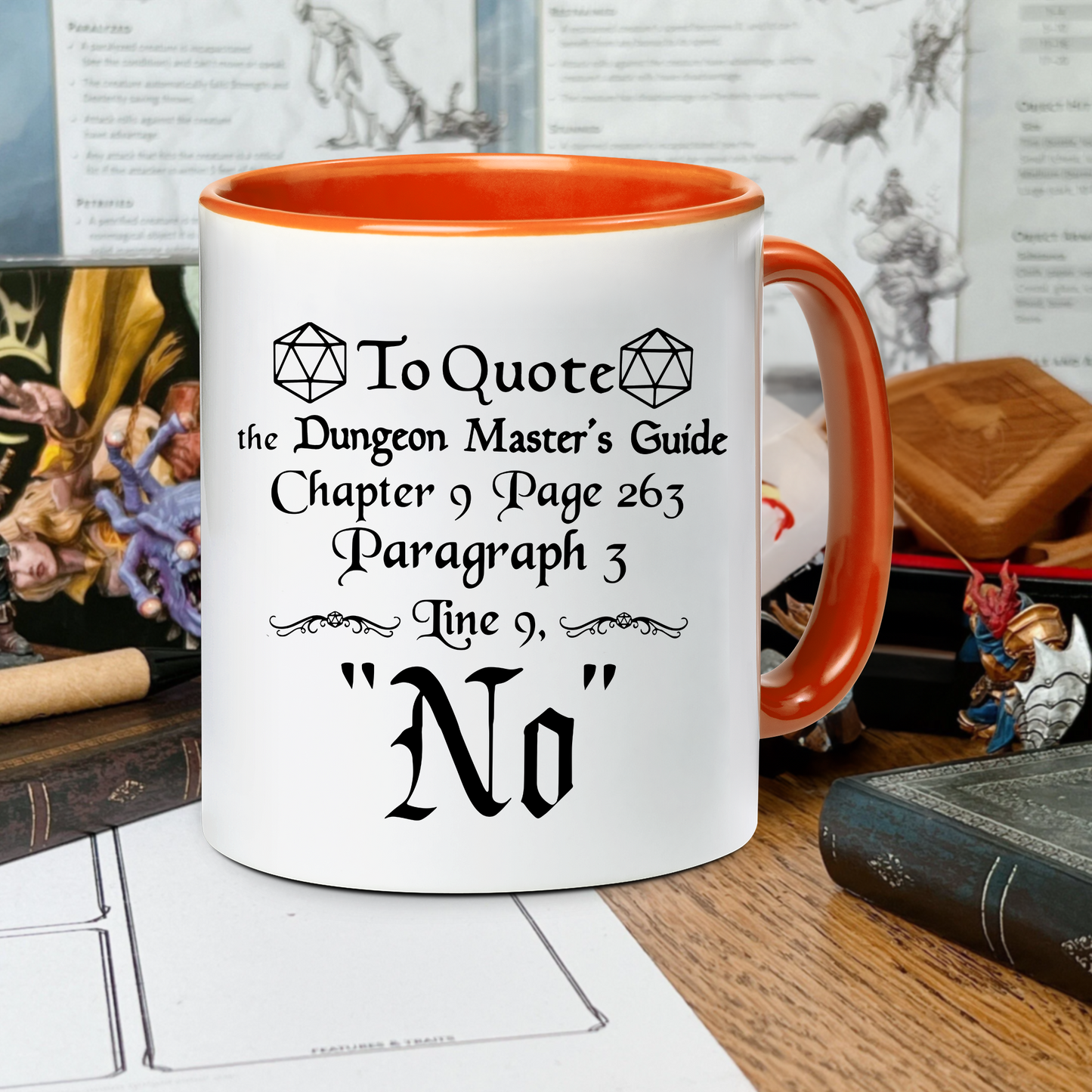 DnD To Quote The DM's Guide Accent Mug