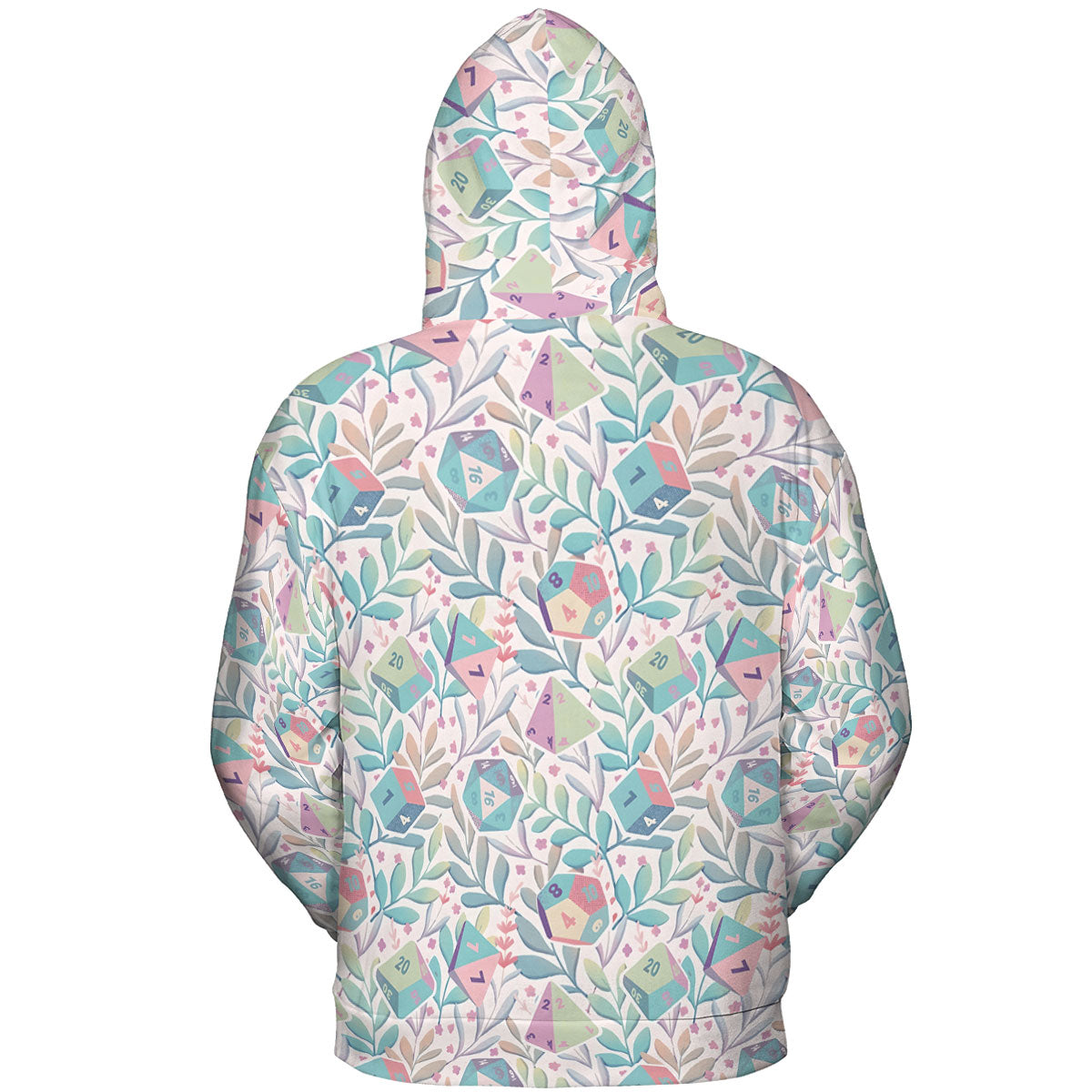 Dice Flower Soft All-over Print Hoodie