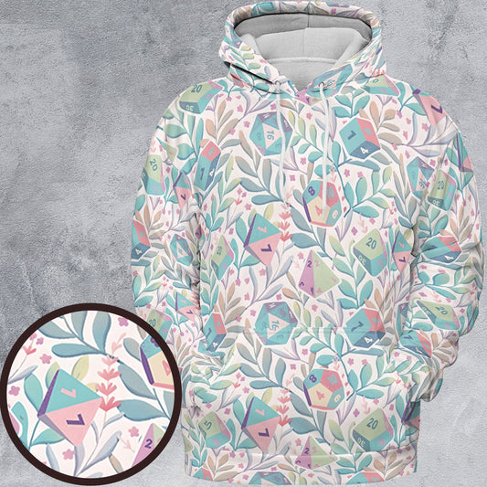 Dice Flower Soft All-over Print Hoodie