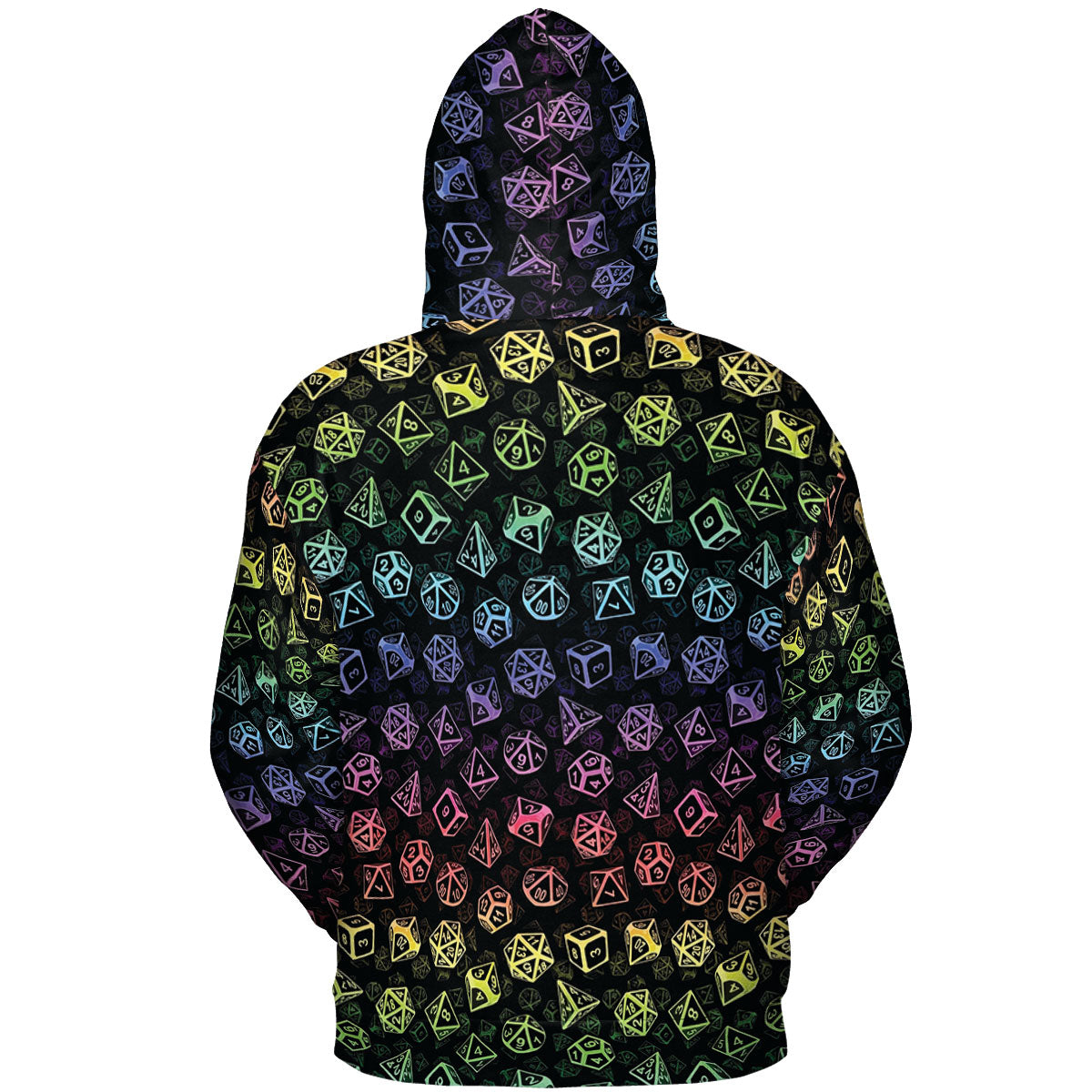 Rainbow Dice Set Pattern All-over Print Hoodie