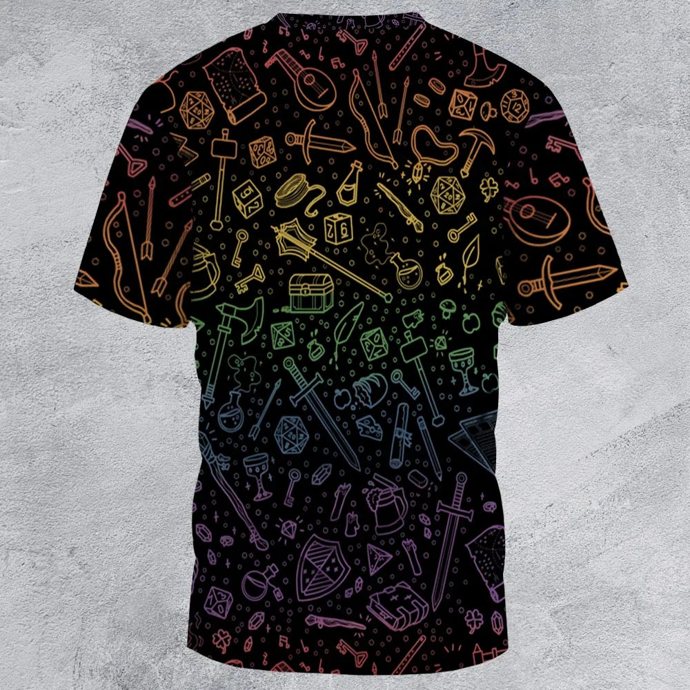 RPG Rainbow All-Over Print Unisex T-Shirt