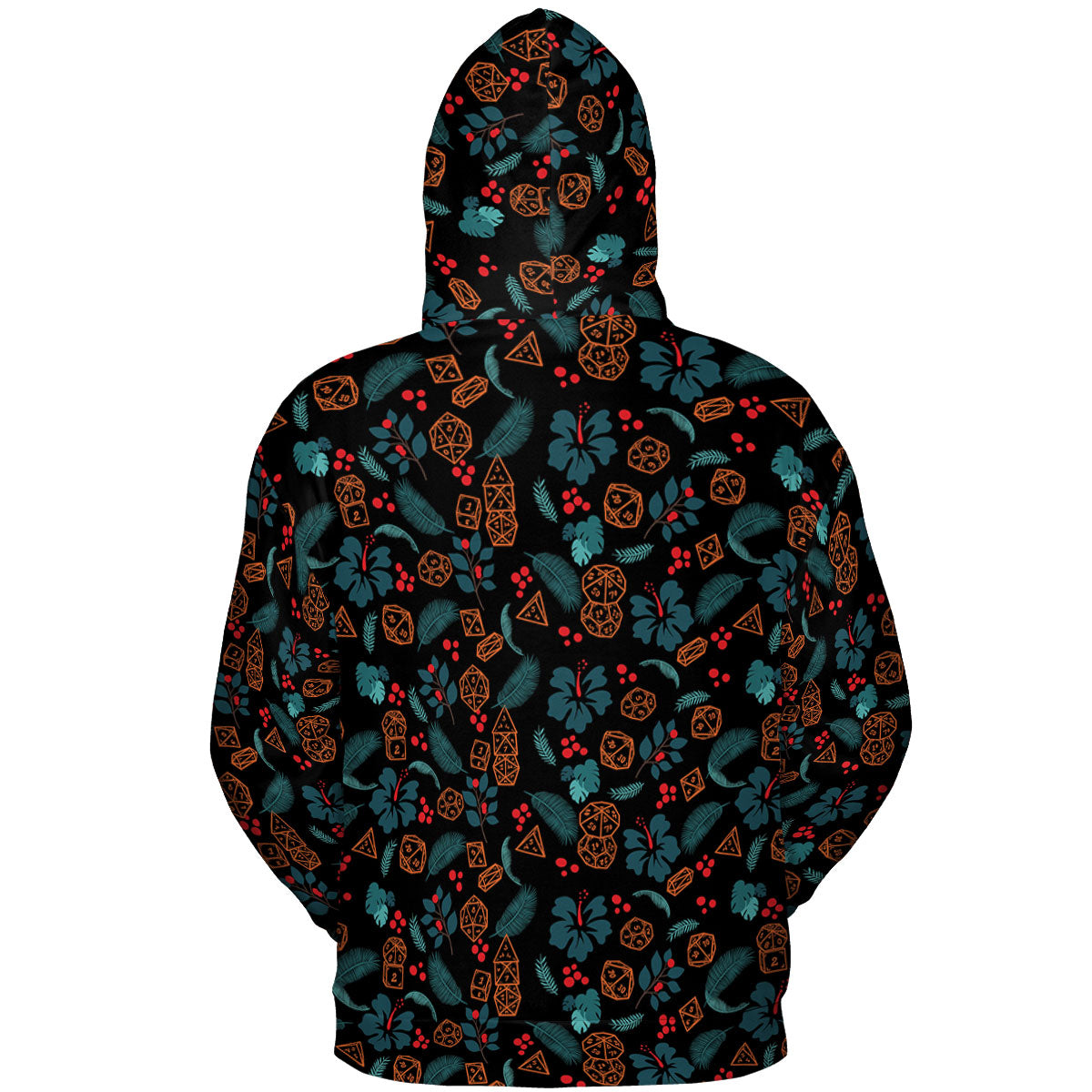 Floral Dice All-over Print Hoodie