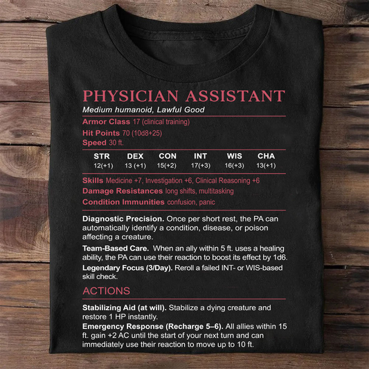 PHYSICIAN ASSISTANT Stats Classic Unisex T-Shirt