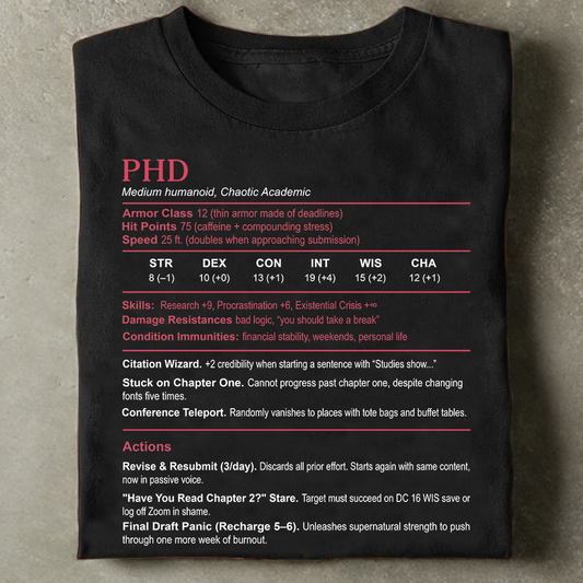 PhD Stats Classic Unisex T-Shirt