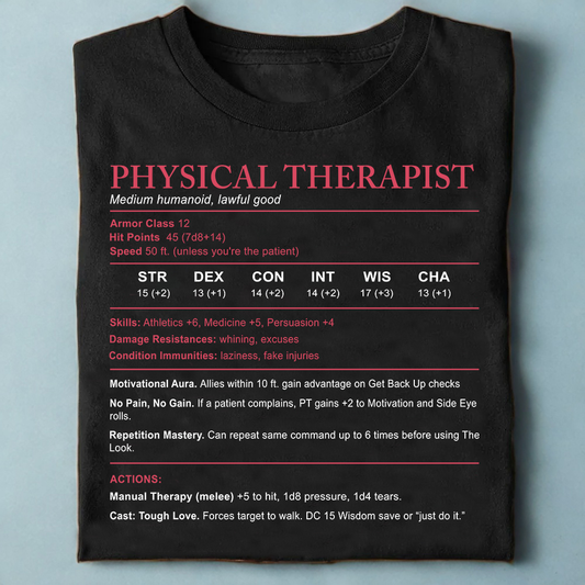 Physical Therapist Stats Classic Unisex T-Shirt