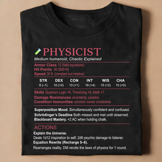 Physicist Stats Classic Unisex T-Shirt