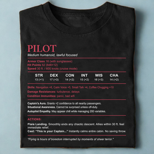Pilot Stats Classic Unisex T-Shirt