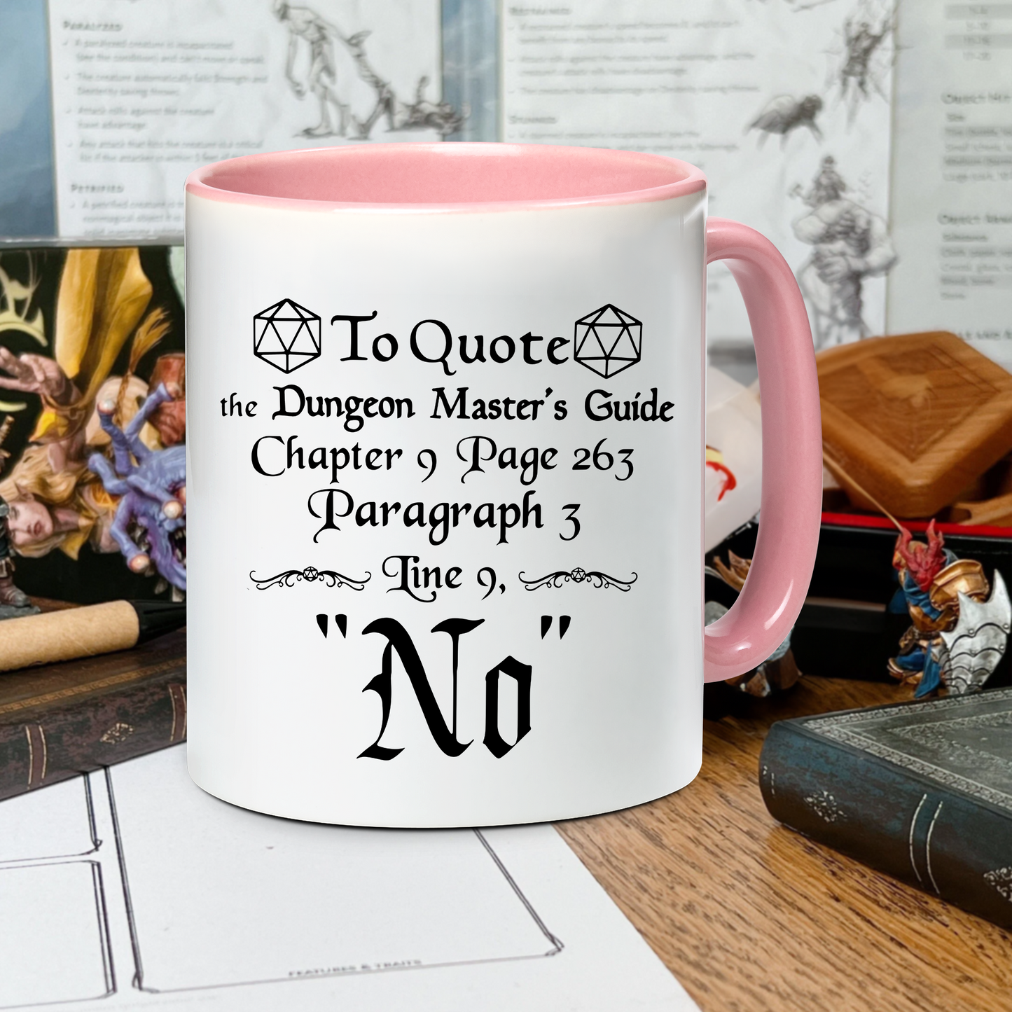 DnD To Quote The DM's Guide Accent Mug