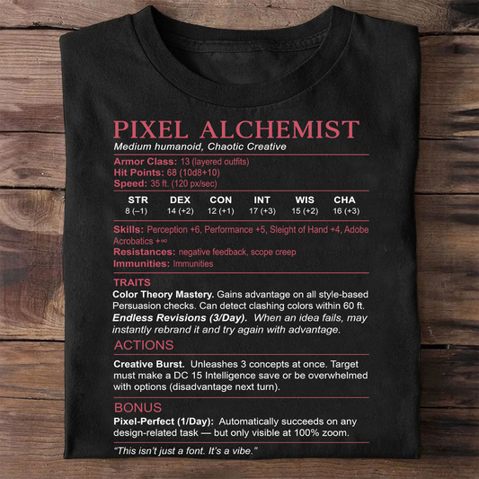 Designer Stats (Pixel Alchemist) Classic Unisex T-Shirt