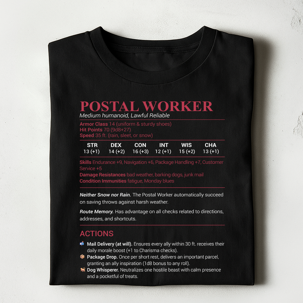 Postal Worker Classic Unisex T-Shirt