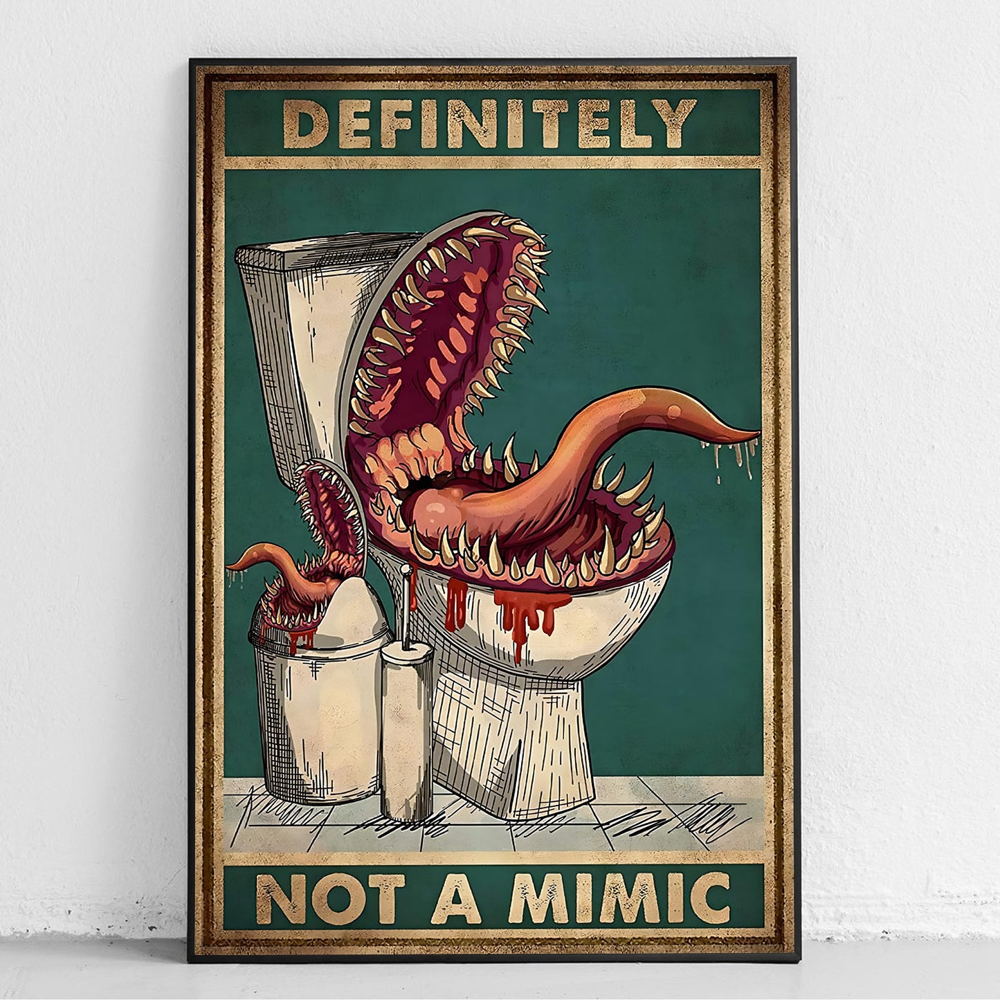 Definitely Not A Mimic RPG Poster