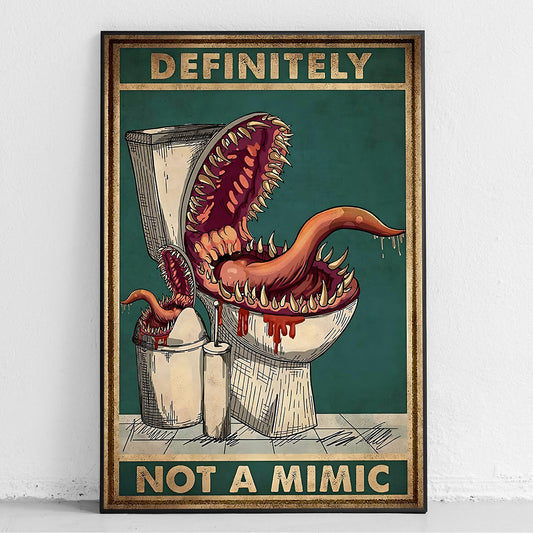 Definitely Not A Mimic RPG Poster