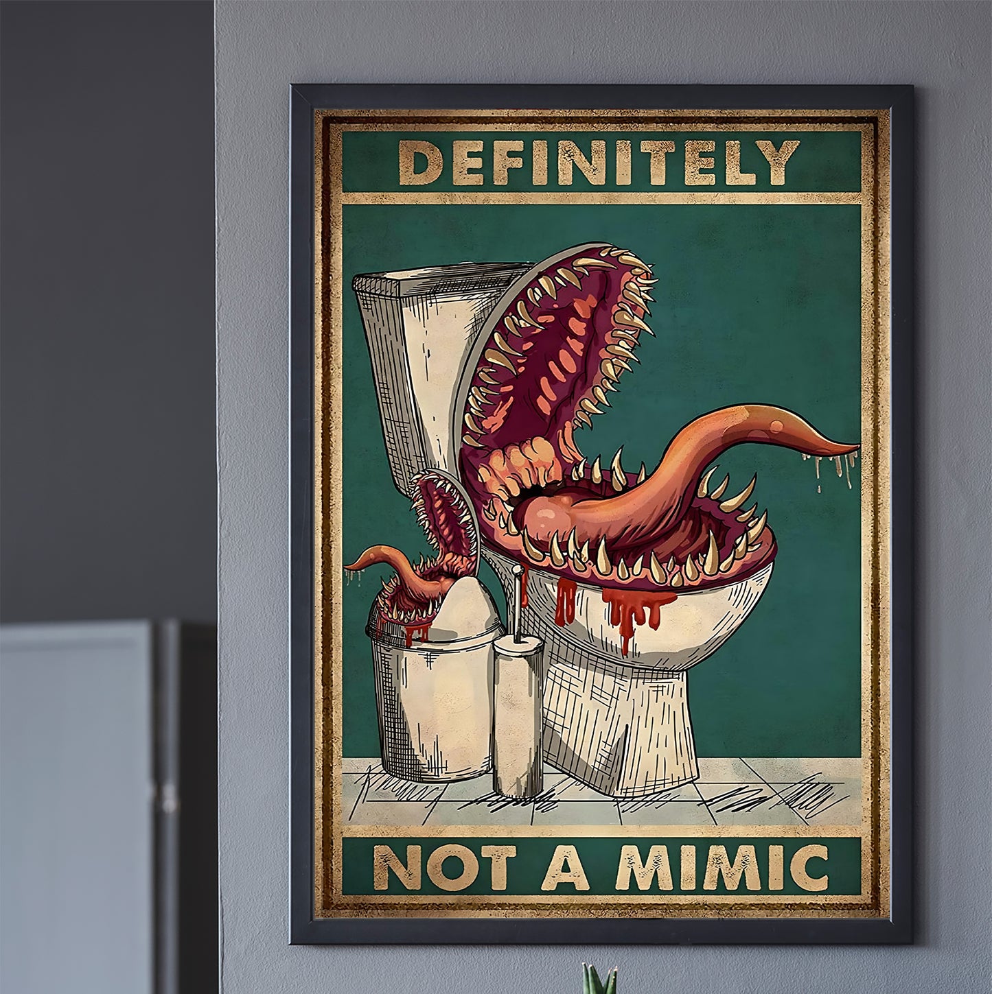 Definitely Not A Mimic RPG Poster