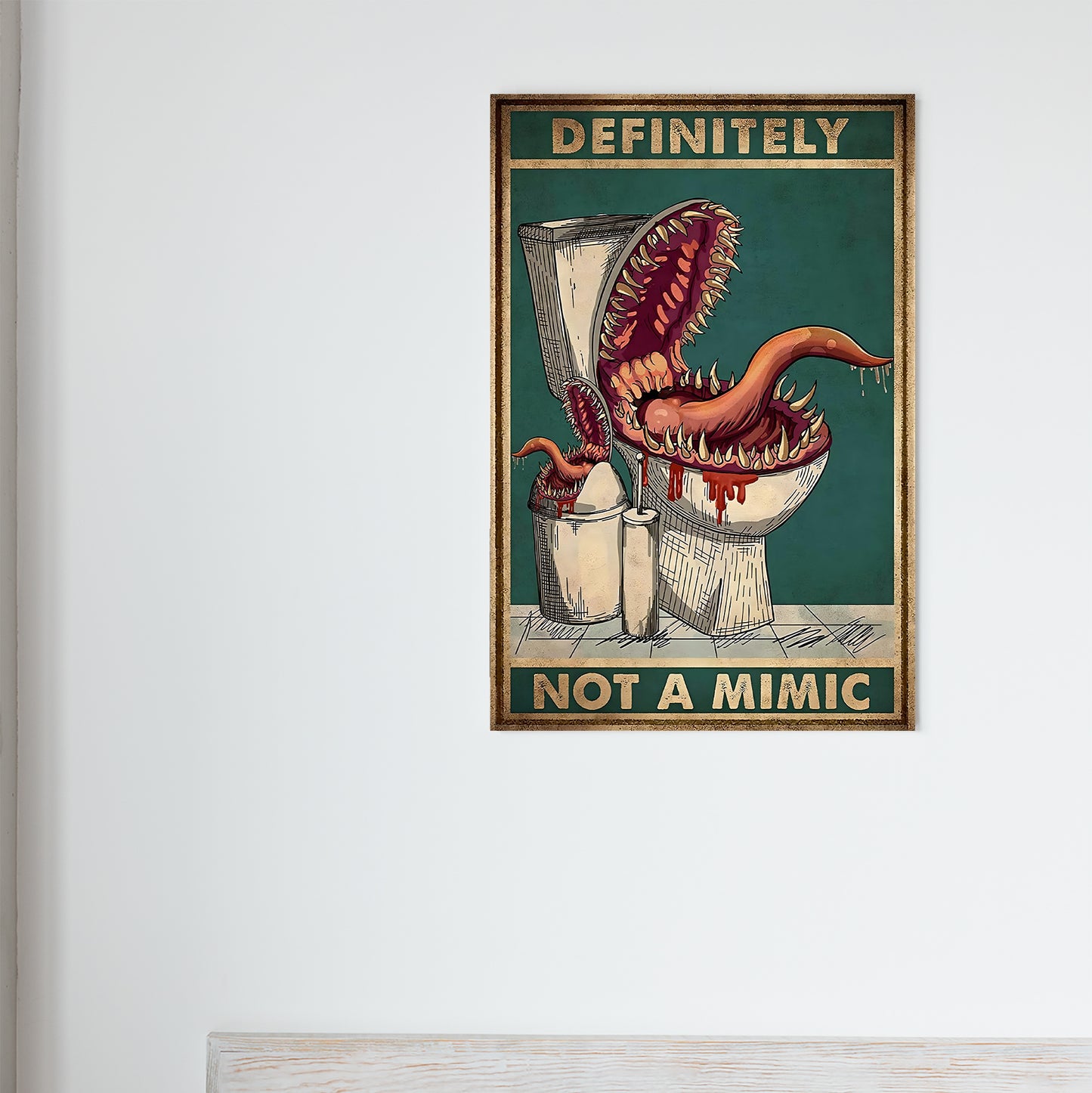 Definitely Not A Mimic RPG Poster