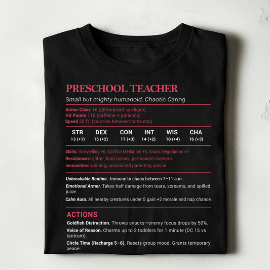 Preschool Teacher Stats Classic Unisex T-Shirt