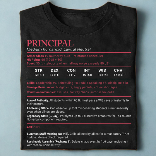 Principal Stats Classic Unisex T-Shirt