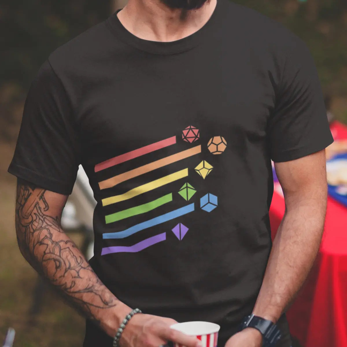 Rainbow Dice Set T-Shirt