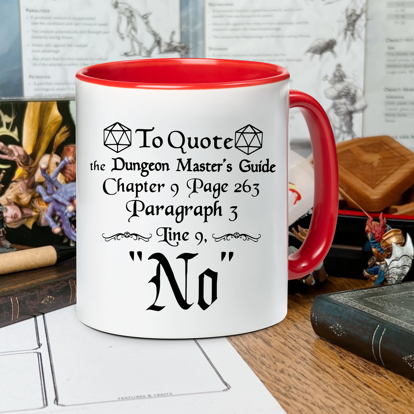 DnD To Quote The DM's Guide Accent Mug