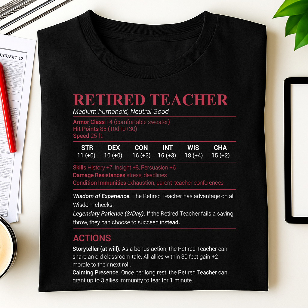 Retired Teacher Classic Unisex T-Shirt