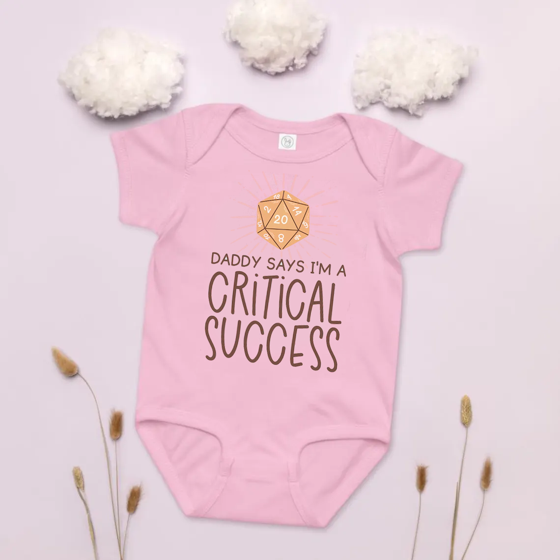 Daddy Says I'm A Critical Success Baby Bodysuit