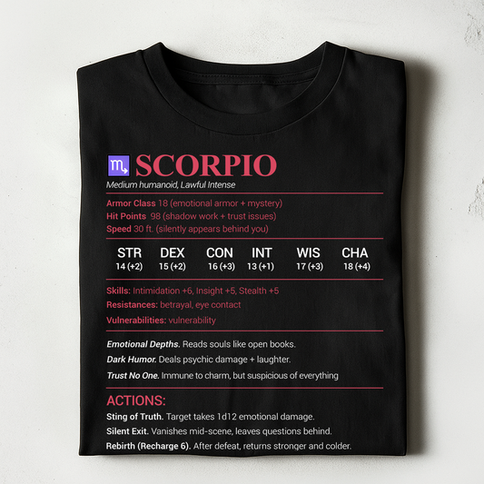 Scorpio Stats Classic Unisex T-Shirt