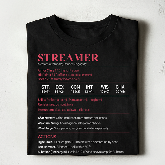 Streamer Stats Classic Unisex T-Shirt
