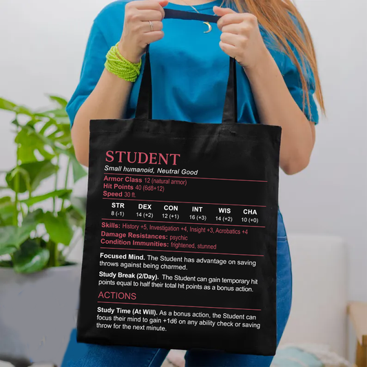 Student Stats Tote Bag