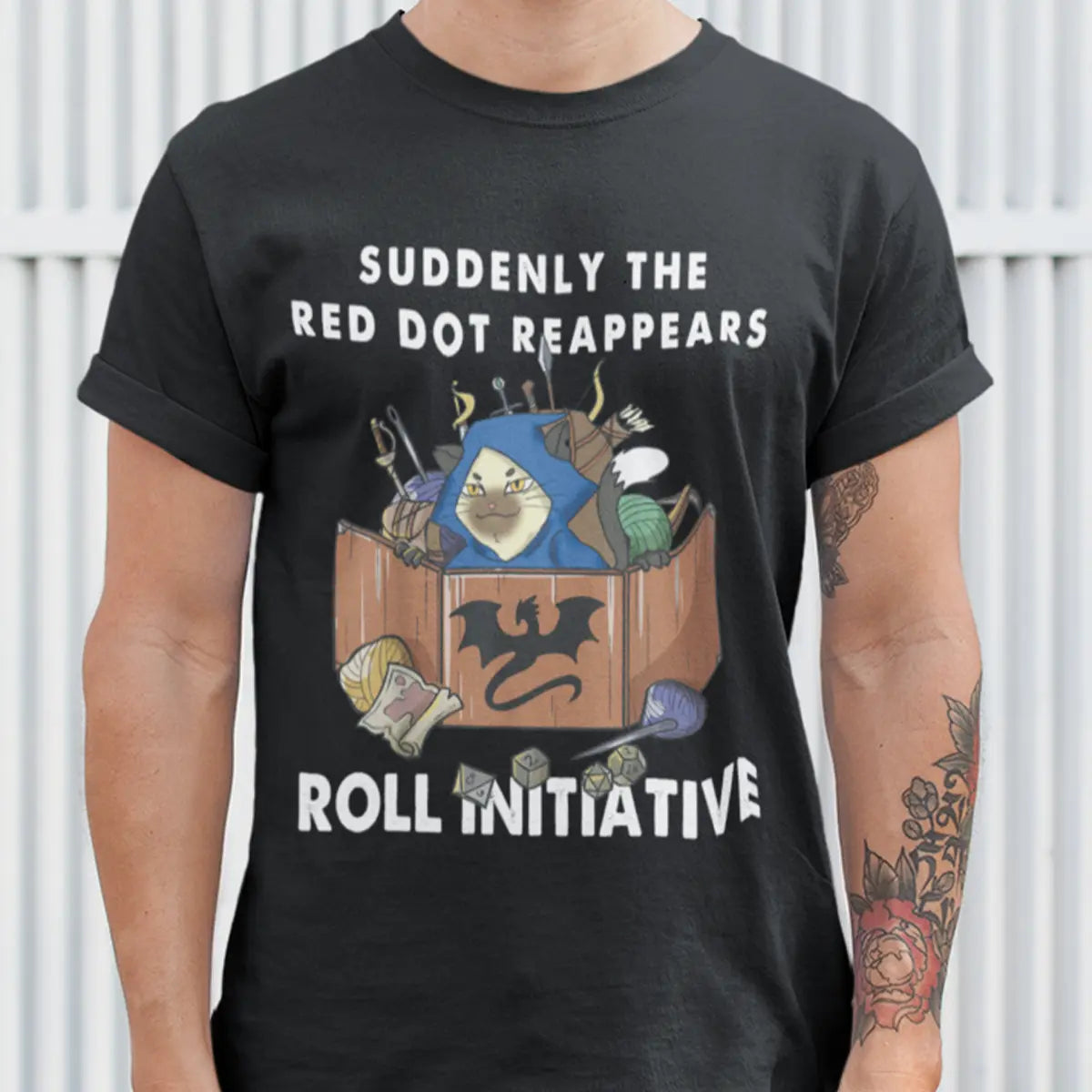 Suddenly The Red Dot Reappears Roll Initiative Classic Unisex T-Shirt