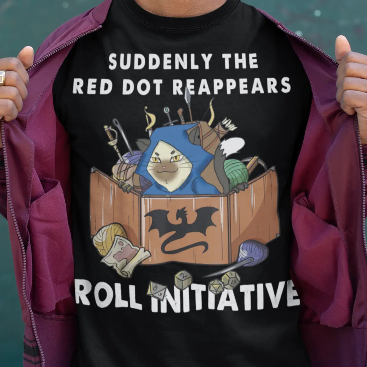 Suddenly The Red Dot Reappears Roll Initiative Classic Unisex T-Shirt