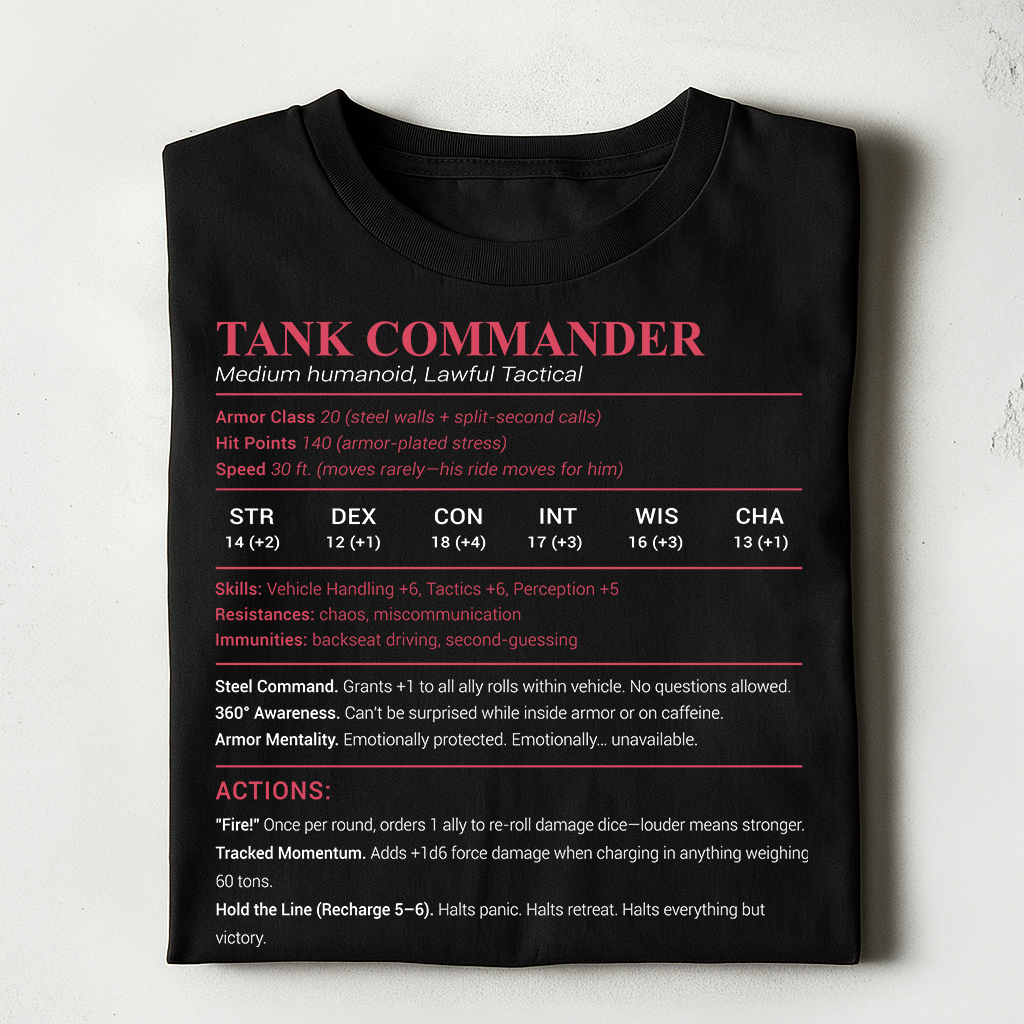 Tank Commander Classic Unisex T-Shirt