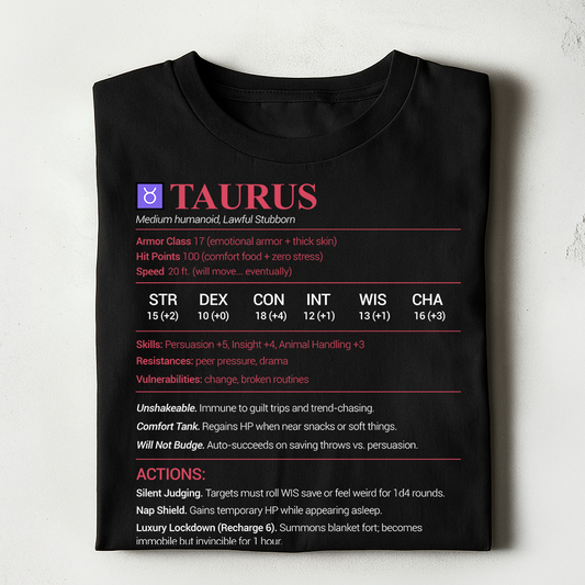 Taurus Stats Classic Unisex T-Shirt