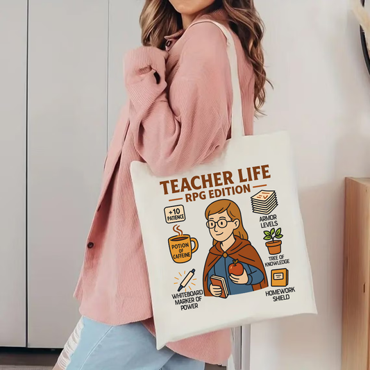 Teacher Life RPG Edition Tote Bag