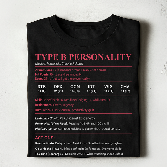 Type B Stats Classic Unisex T-Shirt