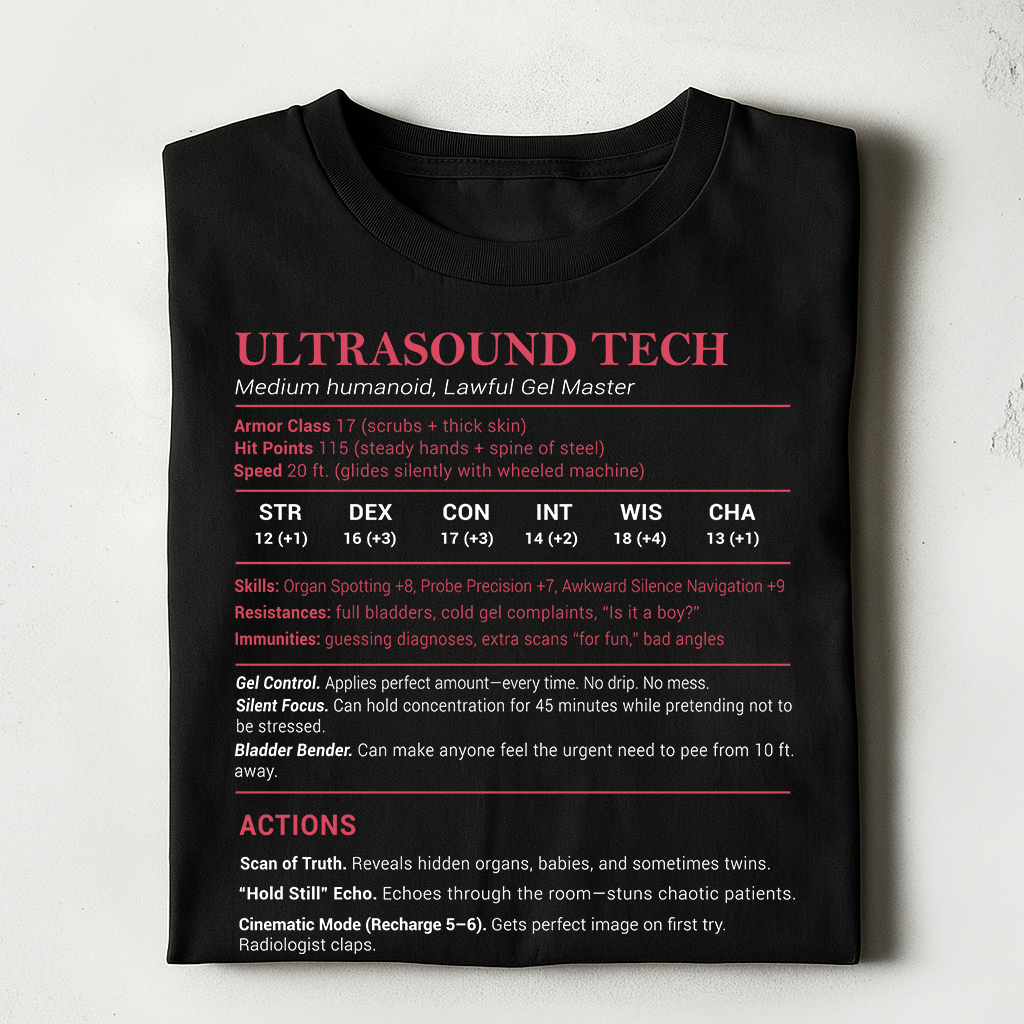 Ultrasound Tech Stats Classic Unisex T-Shirt