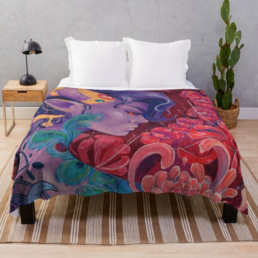 Mollymauk Tealeaf Fleece Blanket 2