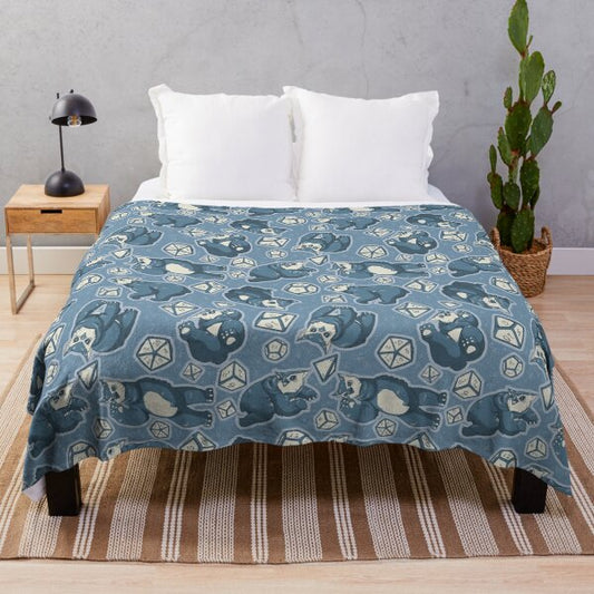 Blue Owlbears Fleece Blanket