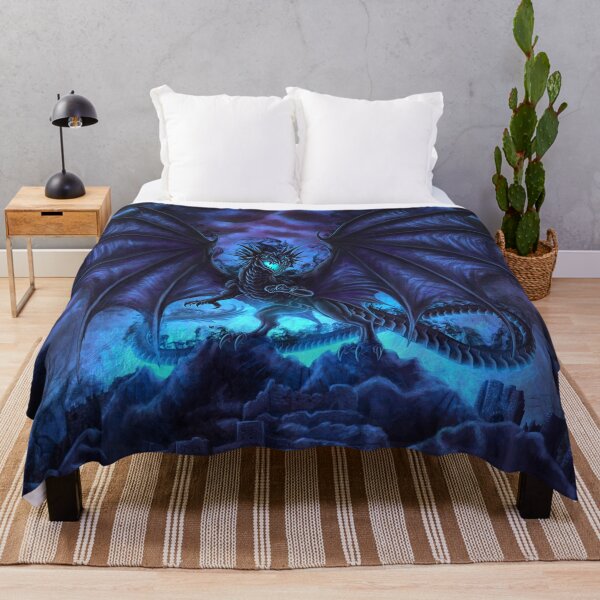 Shadow Dragon Fleece Blanket