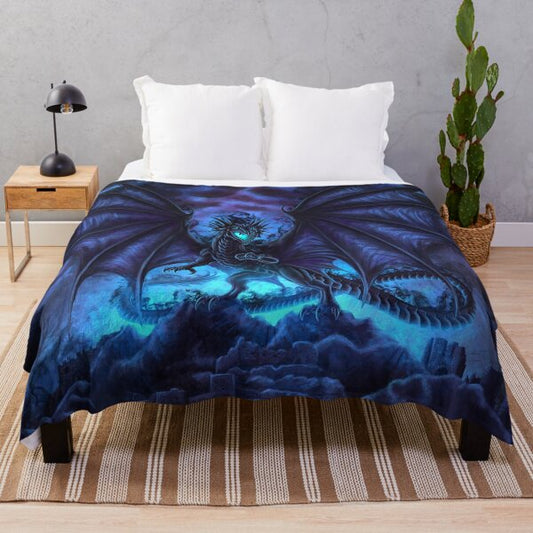 Shadow Dragon Fleece Blanket