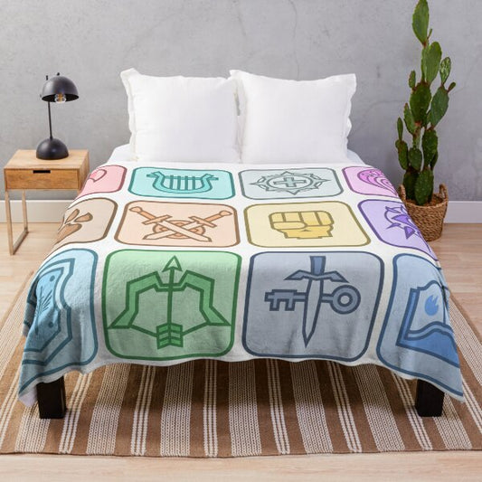DnD Class Icons Fleece Blanket