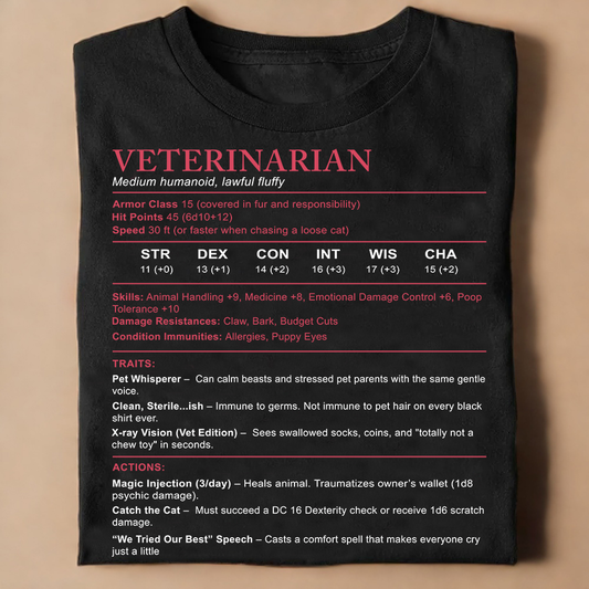Veterinarian Stats Classic Unisex T-Shirt