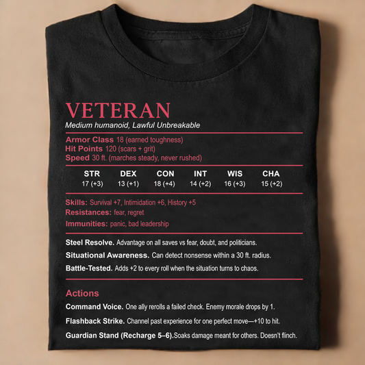 Veteran Stats Classic Unisex T-Shirt