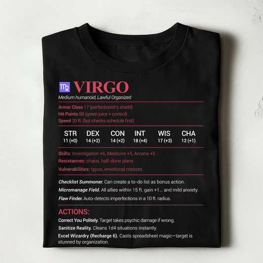 Virgo Stats Classic Unisex T-Shirt