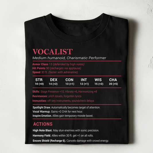 Vocalist Stats Classic Unisex T-Shirt