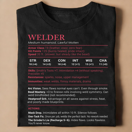 Welder Stats Classic Unisex T-Shirt